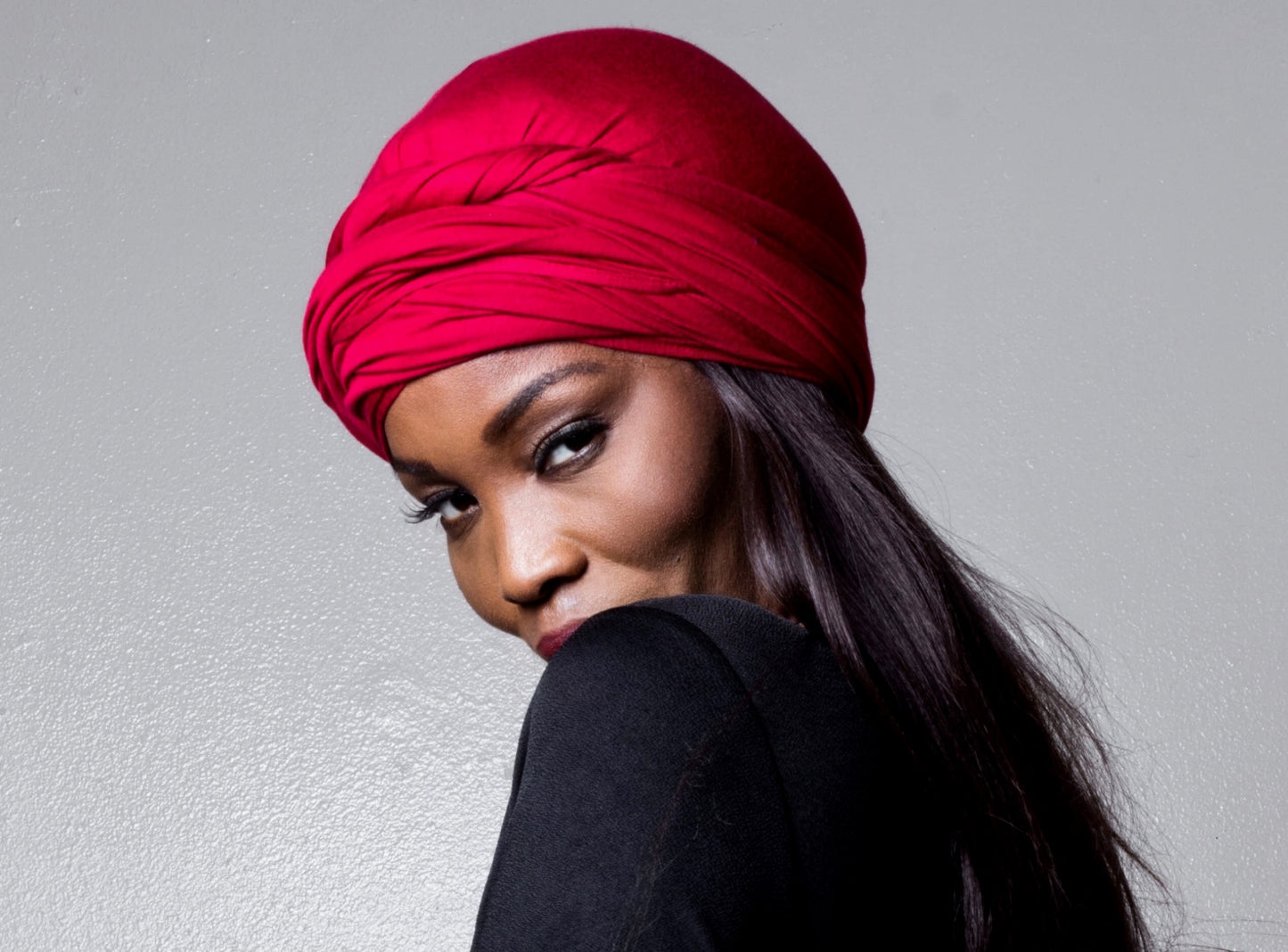 The Red Unisex Turban -Nick Cannon Favorite.