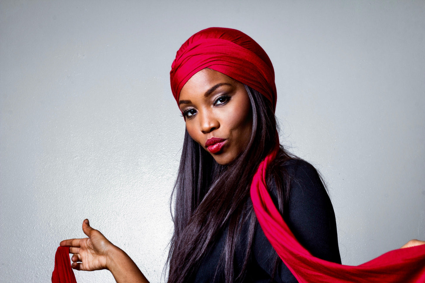 The Red Unisex Turban -Nick Cannon Favorite.