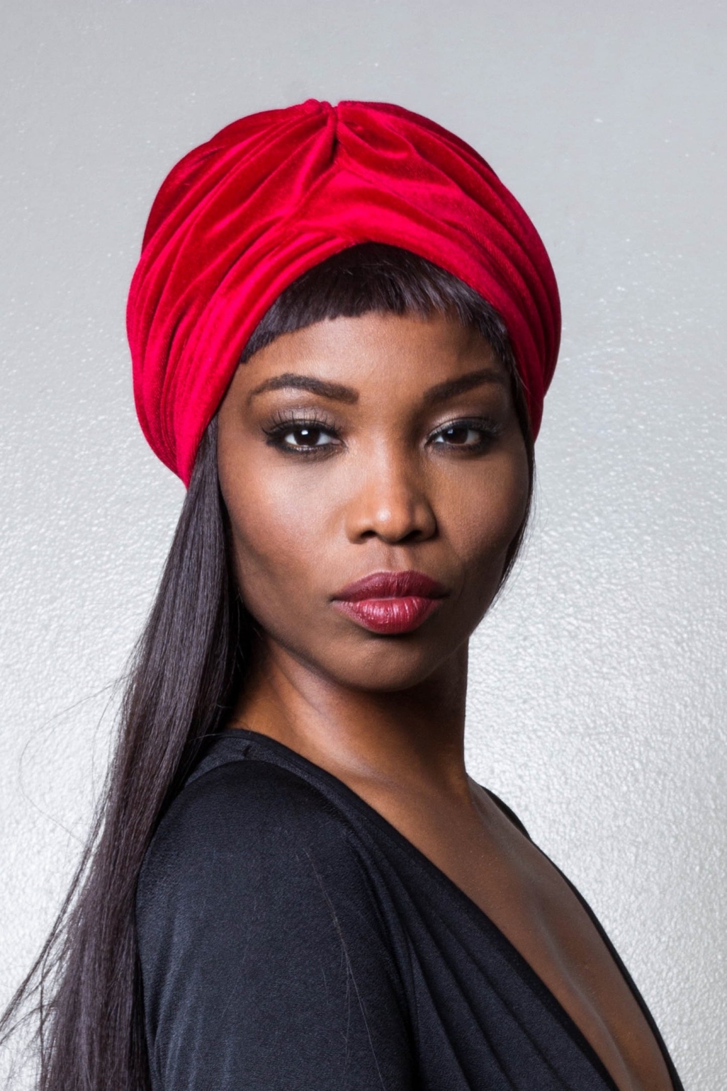 The Red Unisex Turban -Nick Cannon Favorite.