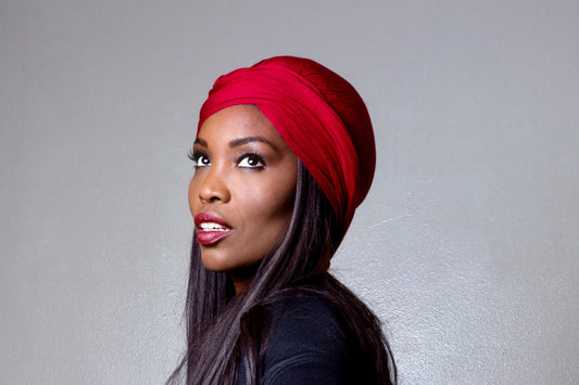 The Red Unisex Turban -Nick Cannon Favorite.