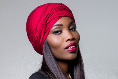 The Red Unisex Turban -Nick Cannon Favorite.