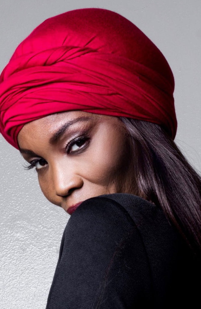 Unisex Turban - Red (Nick Cannon Favorite )