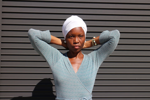 All cotton Unisex Turban - White