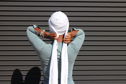 All cotton Unisex Turban - White