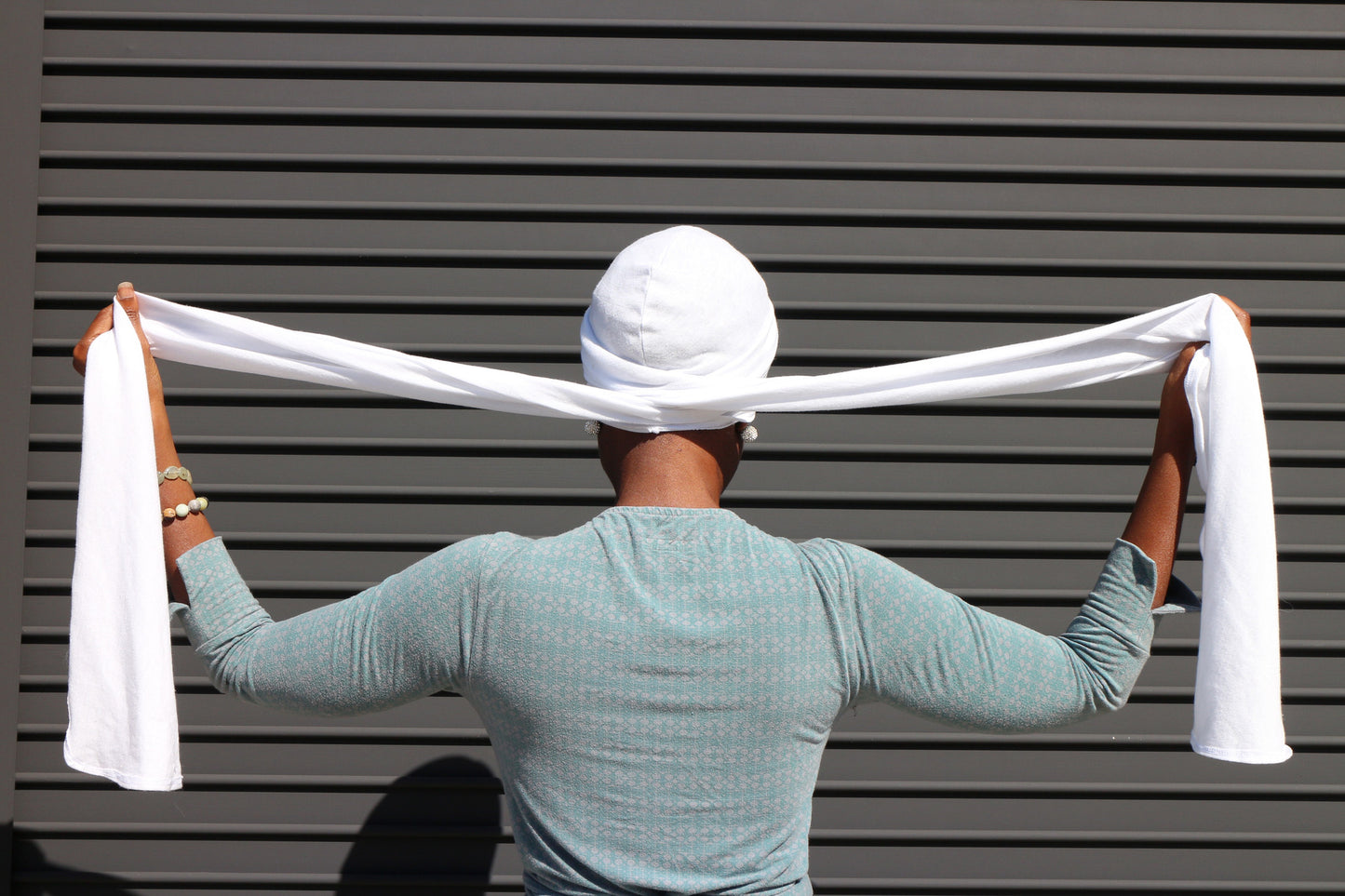 All cotton Unisex Turban - White