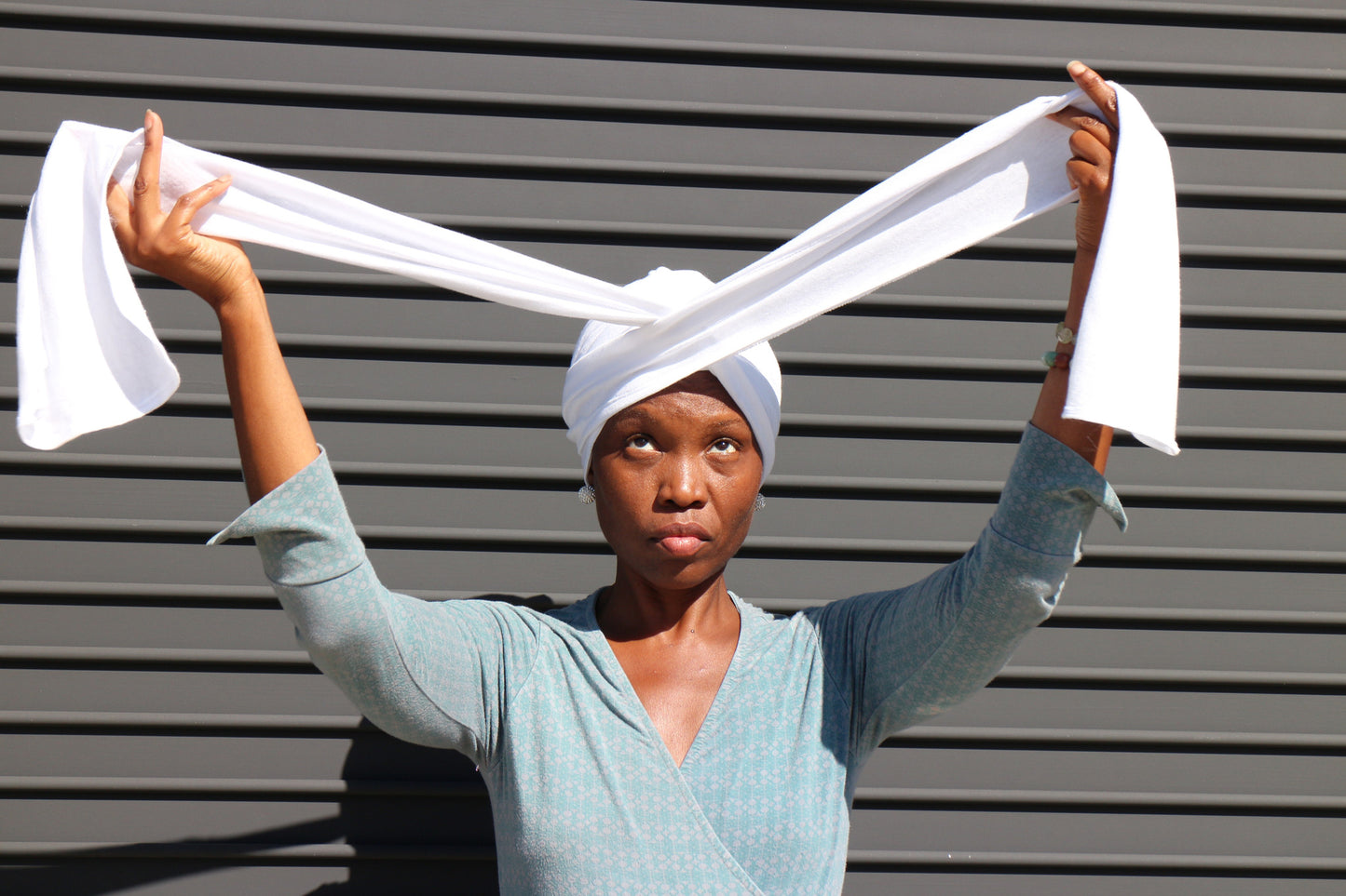 All cotton Unisex Turban - White