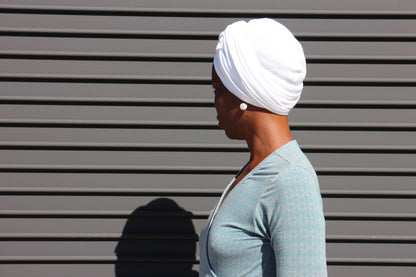 All cotton Unisex Turban - White