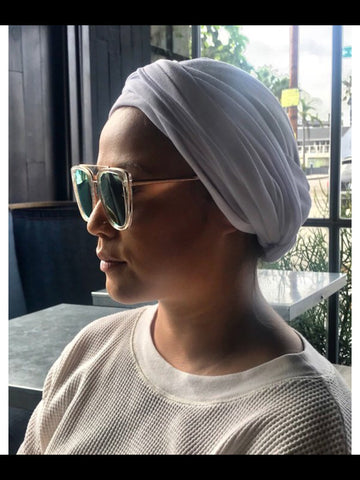 All cotton Unisex Turban - White