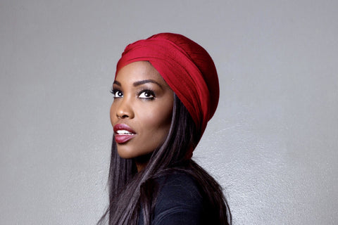 Unisex Turban - Red (Nick Cannon Favorite )