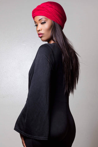 Unisex Turban - Red (Nick Cannon Favorite )