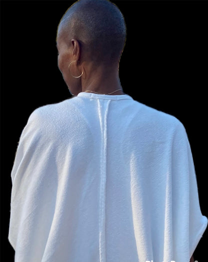 The Burt Dress - White cotton terry