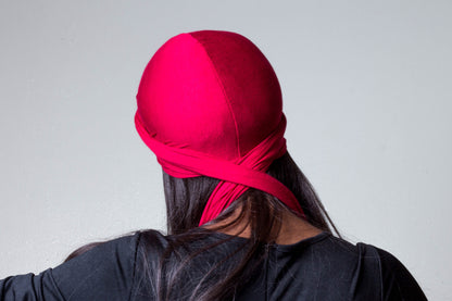 The Red Unisex Turban -Nick Cannon Favorite.